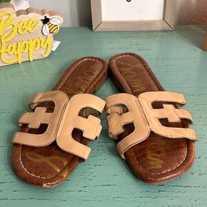 Sam Edelman Tan Slide Sandals